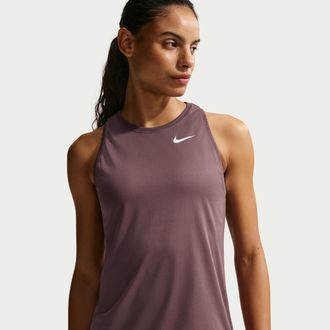 Nike Womens Dri-FIT Training Tank Top in Purple | DX0701-502