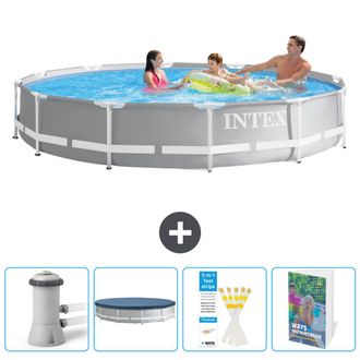 Intex Piscina Prism Frame Redonda - 366x76 Cm - 7-piezas Scb129