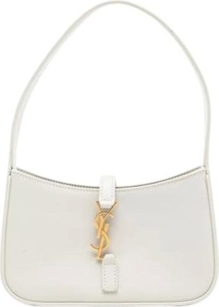 Saint Laurent Pre-owned Shoulder Bags, female, White, Size: ONE SIZE Pre-owned Shoulder Bag