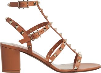 Valentino Garavani Sandals - Rockstud Sandals - cognac - Sandals for ladies