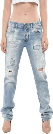Dsquared2 Blue Regular Low Rise Jeans