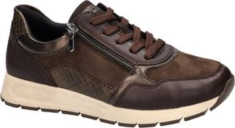 Remonte Sportieve Sneakers - Dames - Sneakers - Bruin - 39 EU - Leer - Schoenen