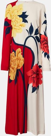 La DoubleJ Abito lungo Swing in jersey floreale