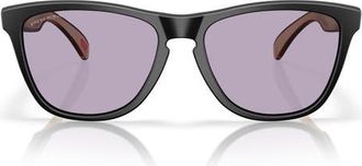 Oakley Frogskins 54mm Rectangular Sunglasses in Matte Black /Grey at Nordstrom