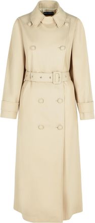 Dolce & Gabbana Over Beige Polyester Blend Trench