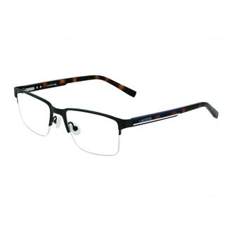 Lacoste Eyeglasses Rectangle Full Rim, Semimatte Brown Frame And Clear Demo Lenses Lens L2279201