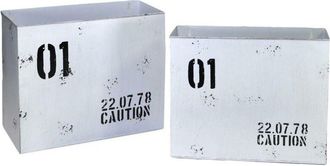 Vacchetti Revistero Met&aacute;lico Bristol Blanco 1-2cm34,5x15,5h28