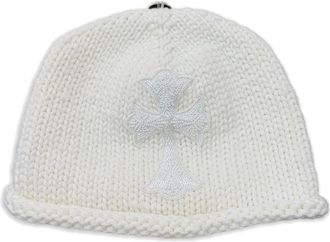 Chrome Hearts Berretto con perline - Bianco