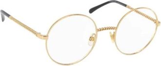 Chanel Pre-owned Accessories, female, Yellow, Size: ONE SIZE Pre-owned Metal Sunglasses