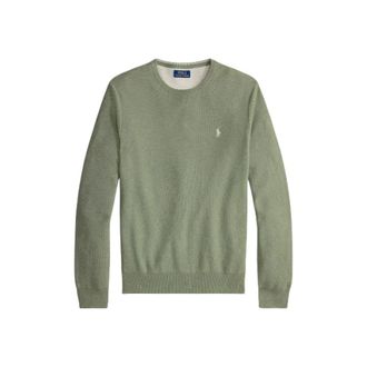 Polo Ralph Lauren Truien & Vesten, Heren, Groen, XS, Katoen, Rondgebreide trui