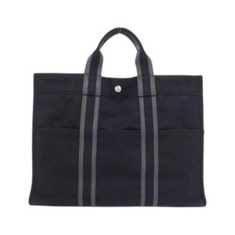 Herm&egrave;s Pre-owned Vintage Canvas Tote - Pre-owned - Mujer - Negro - ONE SIZE