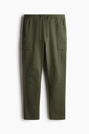 H&M Cargohose in Slim Fit - Khakigr&uuml;n