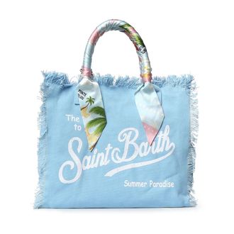 MC2 Saint Barth Vanity Tote Bag - female - MC2 Saint Barth - Shopping Bags - Blue - ONE SIZE - Bags