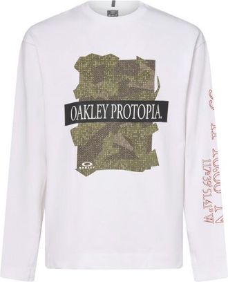 Oakley MTN Ridge L/S Tee Longsleeve f&uuml;r Herren | wei&szlig;