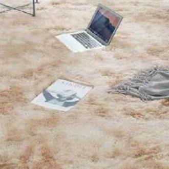 OEM Alfombra De Pelo Largo Para Sal&oacute;n, 160x230 Cm, Color Beige, Suave