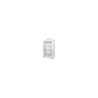 OEM Armario Para Tel&eacute;fonos M&oacute;viles Iternet De 24 Plazas En Aluminio Y Mdf Gris 26x19x38,5 Cm