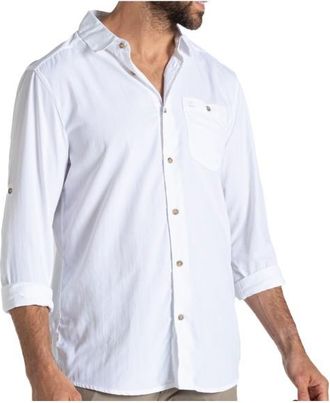 Craghoppers Nosilife Nuoro Langarm Hemd II Hemd f&uuml;r Herren | wei&szlig;