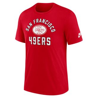 Nike San Francisco 49ers Favorable Timeline Nike Mens NFL T-Shirt in Red | NJFD65N73V-NC4