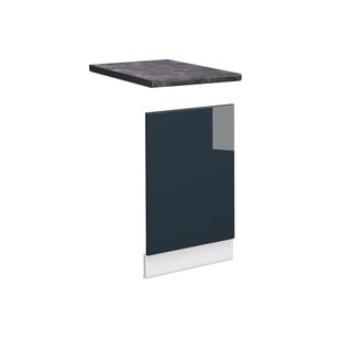 Vicco Panel Frontal Fame-line, Azul Oscuro Alto Brillo, 45 Cm, Et Antracita