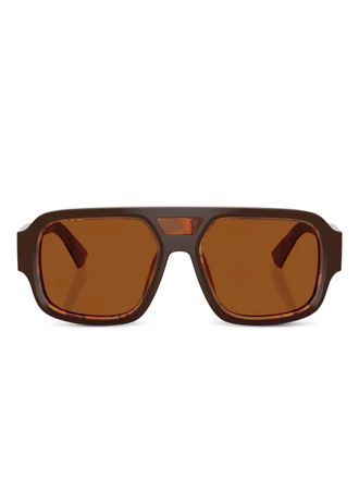 Dolce & Gabbana Eyewear Occhiali da sole squadrati - Marrone