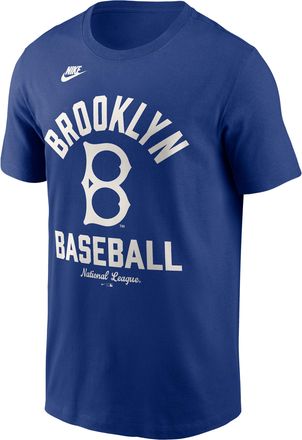 Nike Brooklyn Dodgers Cooperstown Nike Mens MLB T-Shirt in Blue | N1994EWKB-079