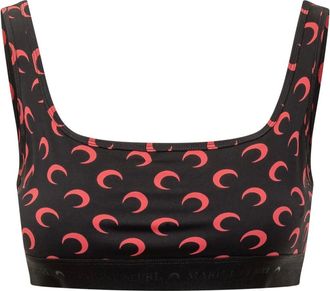 Marine Serre Sujetador deportivo de punto con estampado de lunas - Sport - Mujer - Multicolor - L