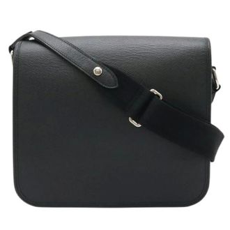 Louis Vuitton Pre-owned Cross Body Bags, female, Black, Size: ONE SIZE Pre-owned Taiga Andre Shoulder Bag