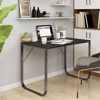 vidaXL Vidaxl - Escritorio De Ordenador Madera De Ingenier&iacute;a Negro 110x60x73 Cm