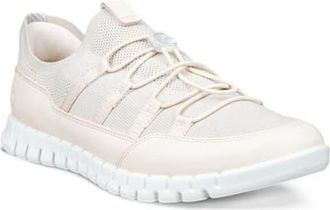 Ecco GRUUV Lite Sneaker in Limestone/Gravel/Limestone at Nordstrom, Size 11-11.5Us