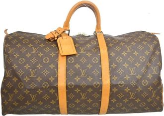 Louis Vuitton Pre-owned Weekend Bags, female, Brown, Size: ONE SIZE Pre-owned Keepall Travel Bag