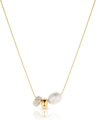 Thatch Isla Gold Bead Necklace in 14K Gold Plated at Nordstrom