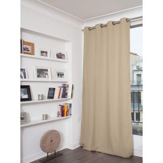 MOONDREAM Cortina opaca ollaos beige MC15 140x260