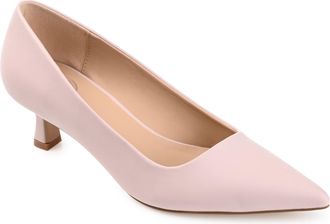 Journee Collection Women & apos;s Celica Medium and Wide Width Kitten Heel Pumps