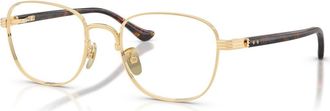 Ferrari 54mm Rectangle optical glasses in Gold at Nordstrom
