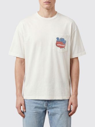 Represent T-shirt girocollo in cotone e canapa con taschino e logo grafico