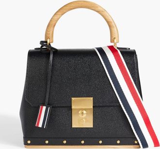 Thom Browne Grey Leather Rabbit Top Handle Bag from