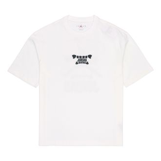 Nike Jordan Air Jordan Round Neck Short Sleeve T-Shirt Unisex White DX5970-100