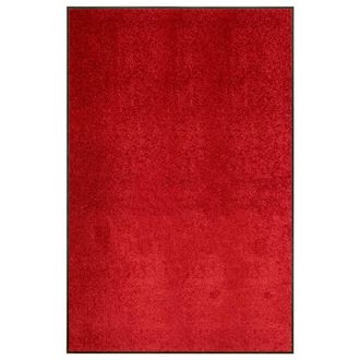 vidaXL Felpudo Lavable Rojo 120x180 Cm Vidaxl