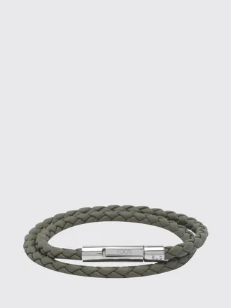 Tod's MyColors Braided Calfskin Bracelet with Engraved Logo