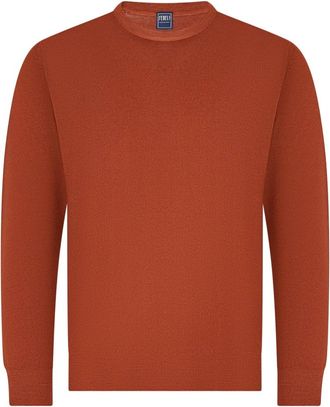 Fedeli Round-neck Truien - Heren - Ronde hals truien - Rood - XL - Wol - Truien & Vesten