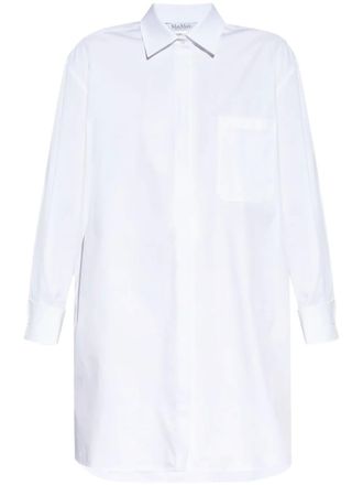 Max Mara Folgore shirt dress - women - Cotton - 44 - White