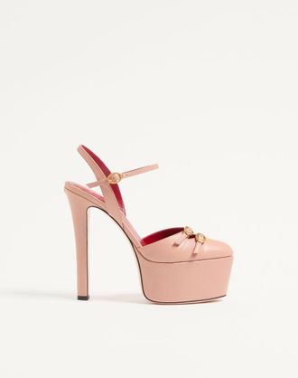 Valentino Garavani D&eacute;collet&eacute; Con Plateau Crasher In Capretto 145Mm Donna ROSA 35.5