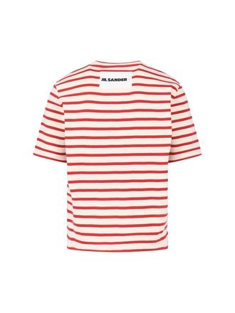 Jil Sander Mens T-Shirts And Polos Red Cotton