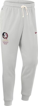 Nike Florida State Sideline Standard Issue Nike Mens Dri-FIT College Taper Pants in Grey | 03B00BBFTN-WL2