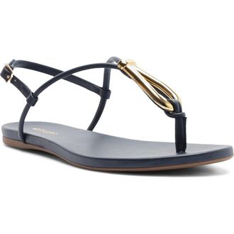 Arezzo Ramona Slingback Sandal in Navy Nautical at Nordstrom, Size 7.5