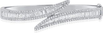 Sabrina Designs 14K 3.69 ct. tw. Diamond Bypass Bangle Bracelet