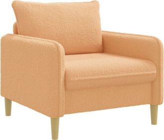 vidaXL Poltrona Xl Beige Boucl&eacute; Vidaxl