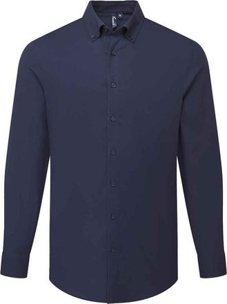 Premier Heren Supreme Oxford Formeel Overhemd Met Lange Mouwen (Marine)
