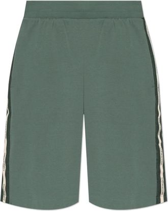 Emporio Armani Logo Shorts - Heren - Korte Broeken - Groen - S - Katoen - Korte Broeken