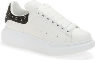 Alexander McQueen Grommet Ring Oversize Sneaker in White at Nordstrom, Size 10.5Us